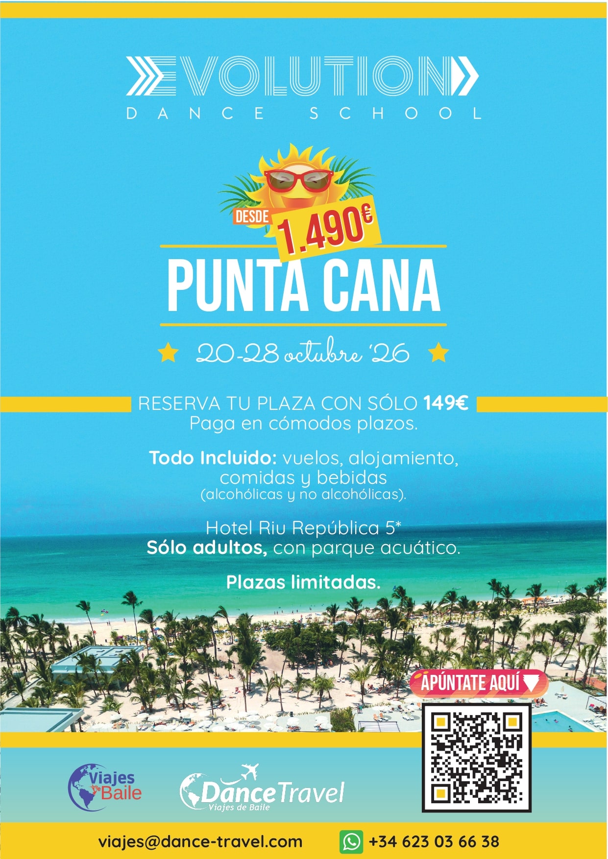 Viaje de Baile a Punta Cana 2026 | 9 días con Evolution flyer