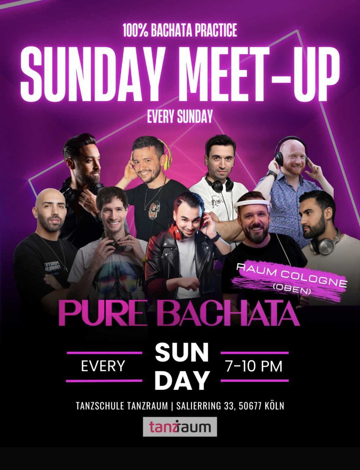 Pure Bachata Sunday Meet Up (Oberer Raum) flyer