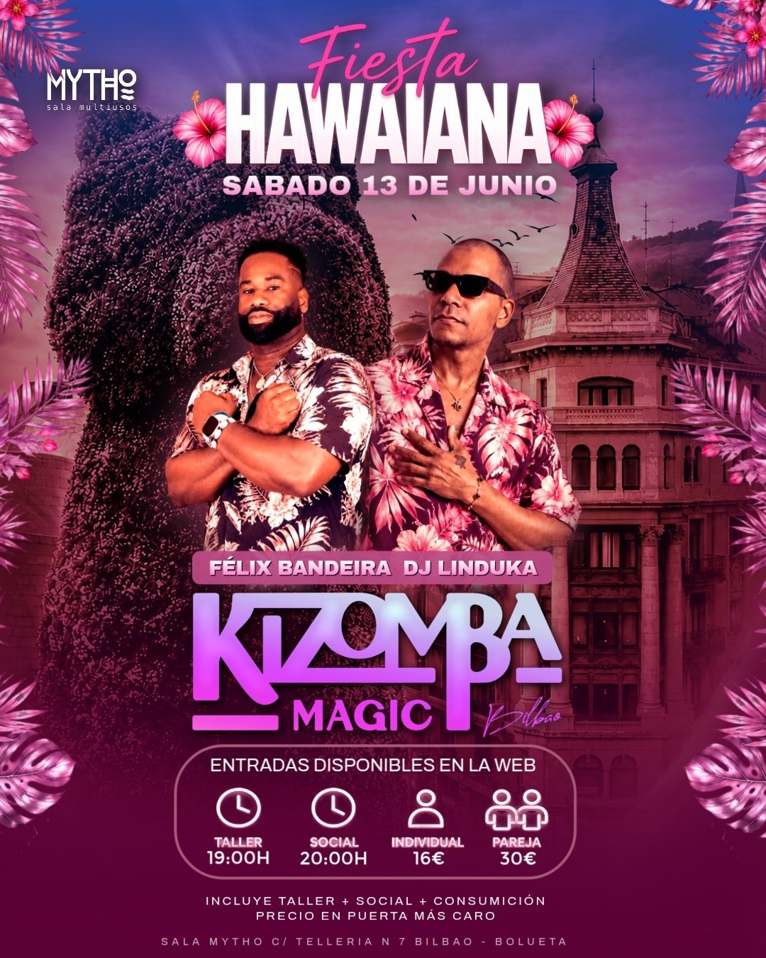 Kizomba Magic Bilbao - FIESTA HAWAIANA flyer