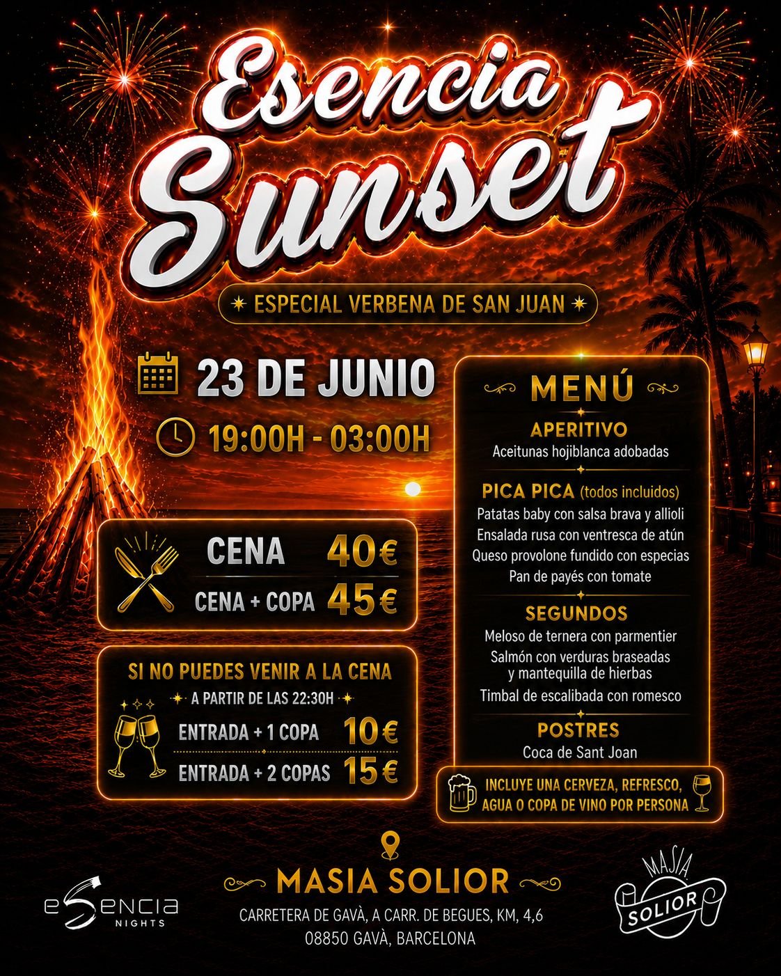 San Juan 2026 - Esencia Nights flyer