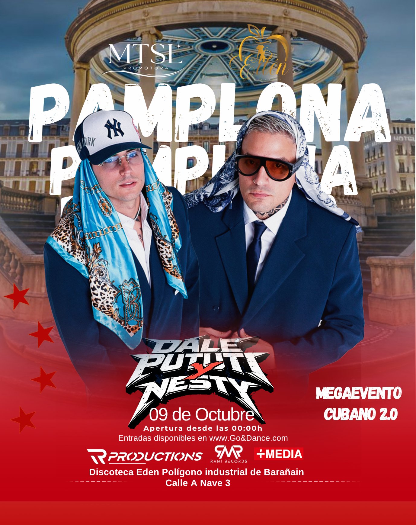 Dale Pututi x Nesty Pamplona 2026 flyer