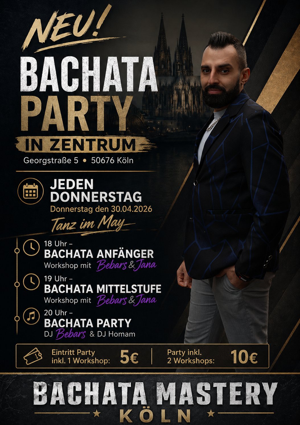 Bachata Kurs Köln flyer