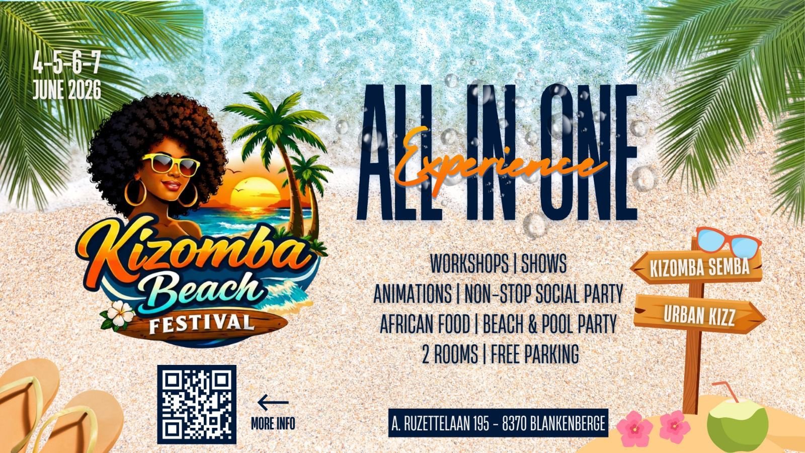 Kizomba Beach Festival 2026 flyer