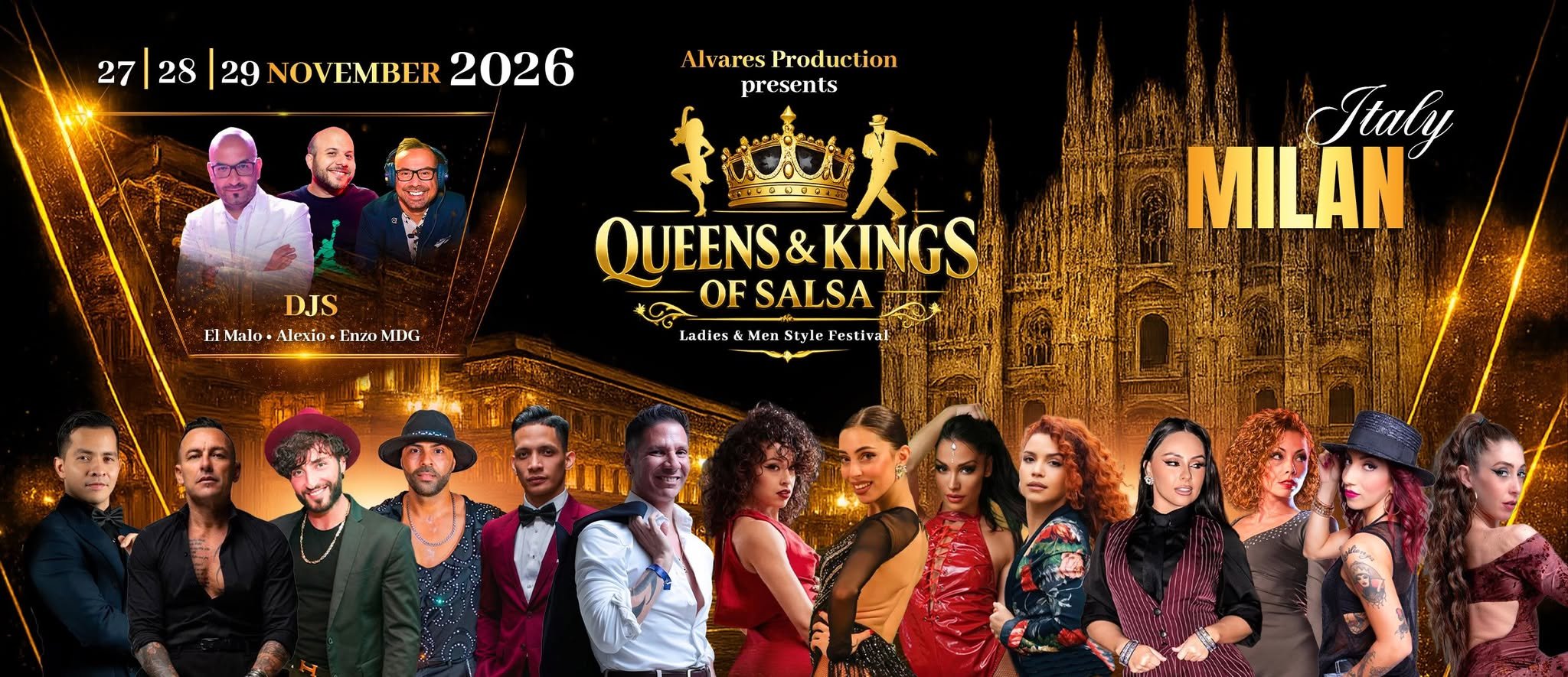 QUEENS & KINGS OF SALSA 2026 flyer