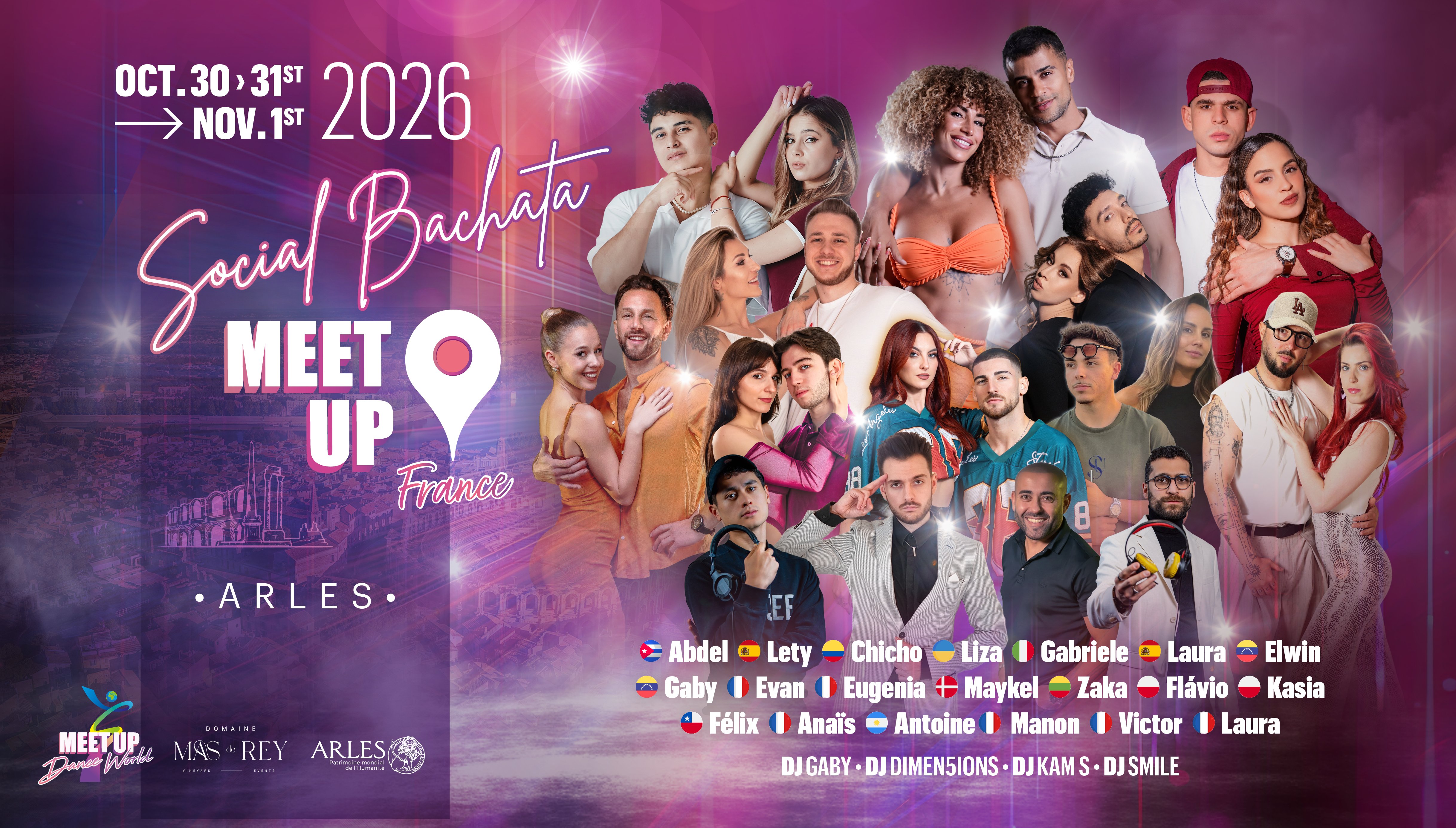 Social Bachata Meet Up FRANCE 2026 flyer