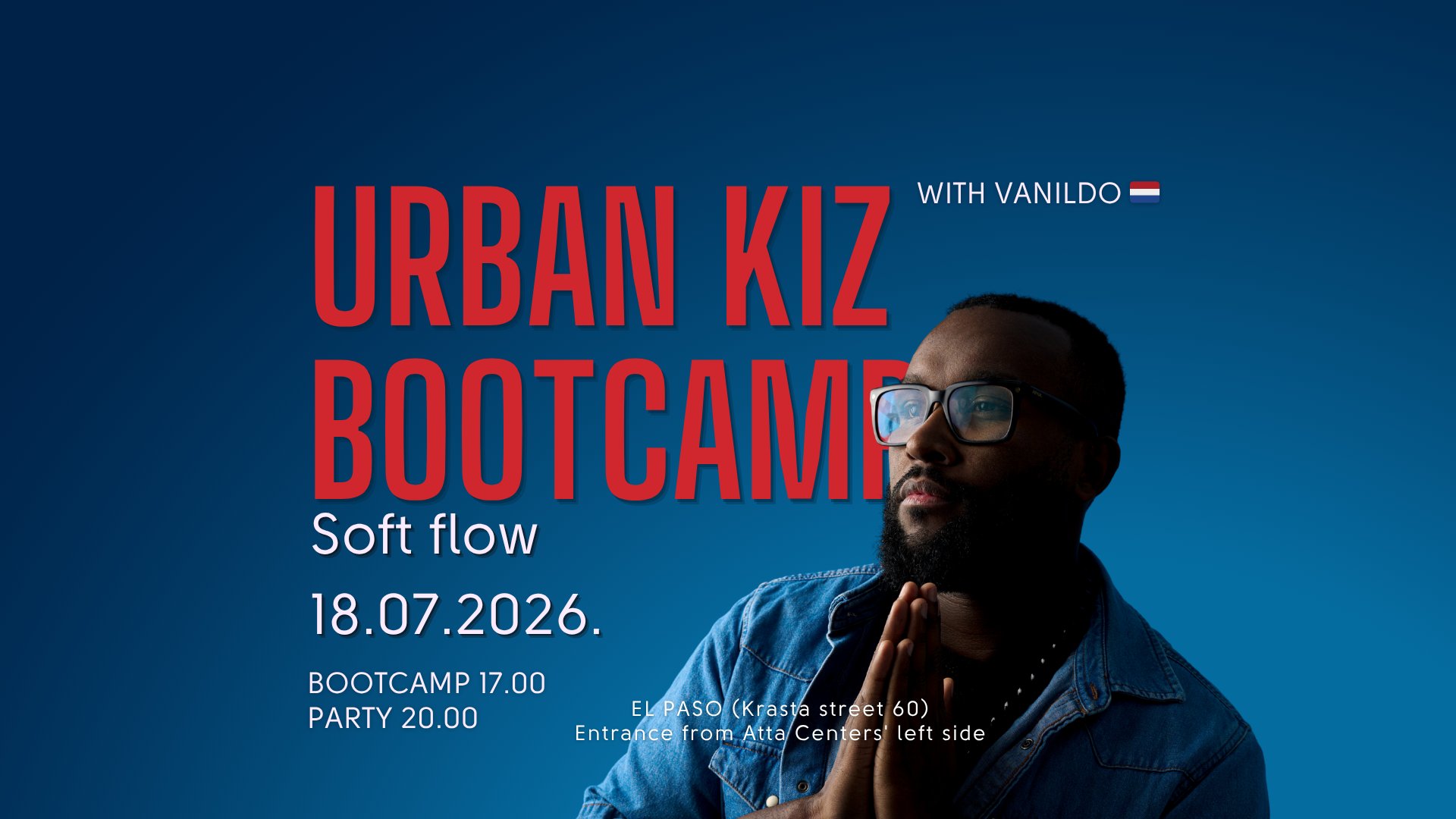 Urban Kiz bootcamp with Vanildo: Soft flow flyer