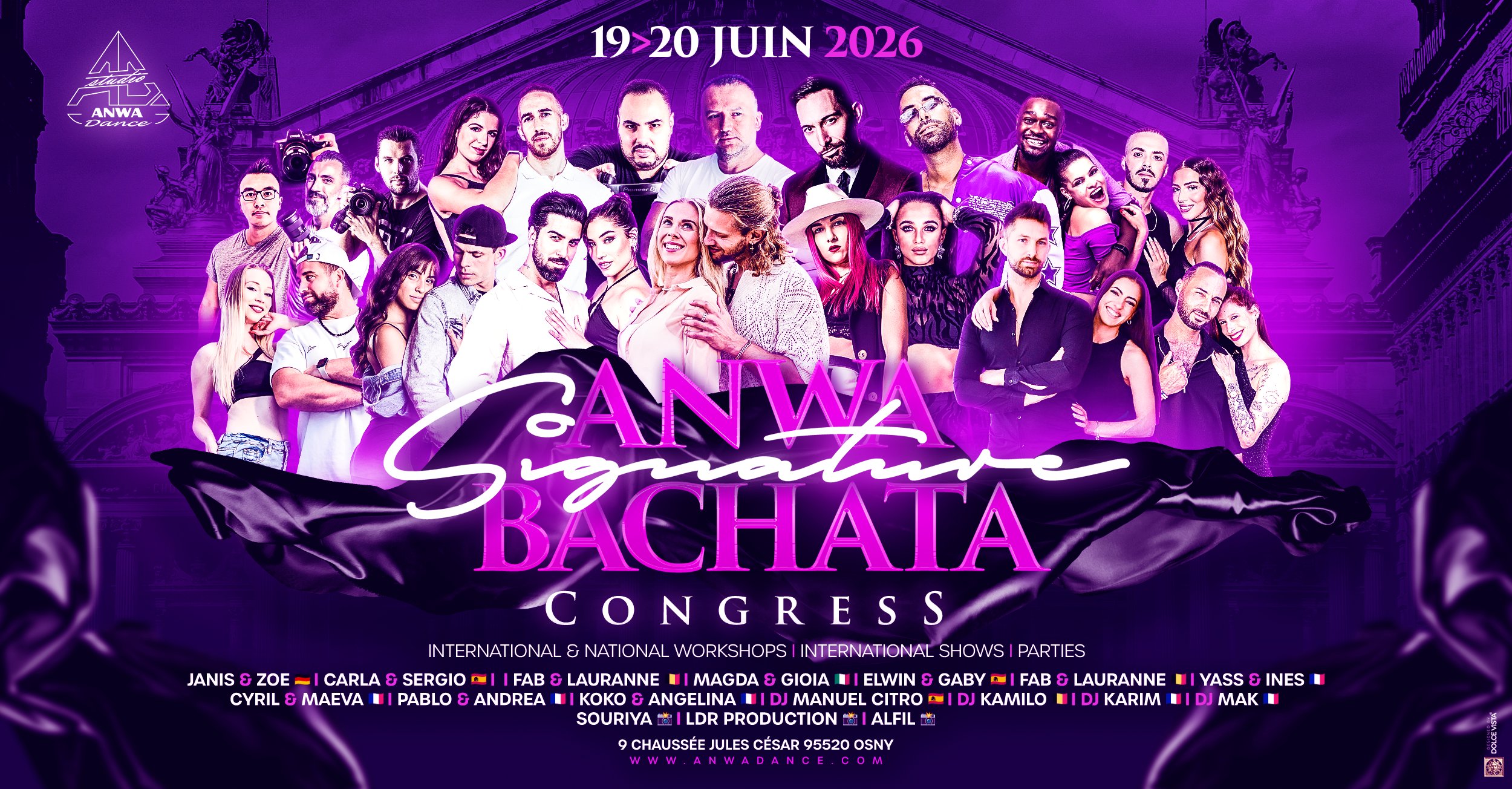 Anwa signature Bachata Congress flyer