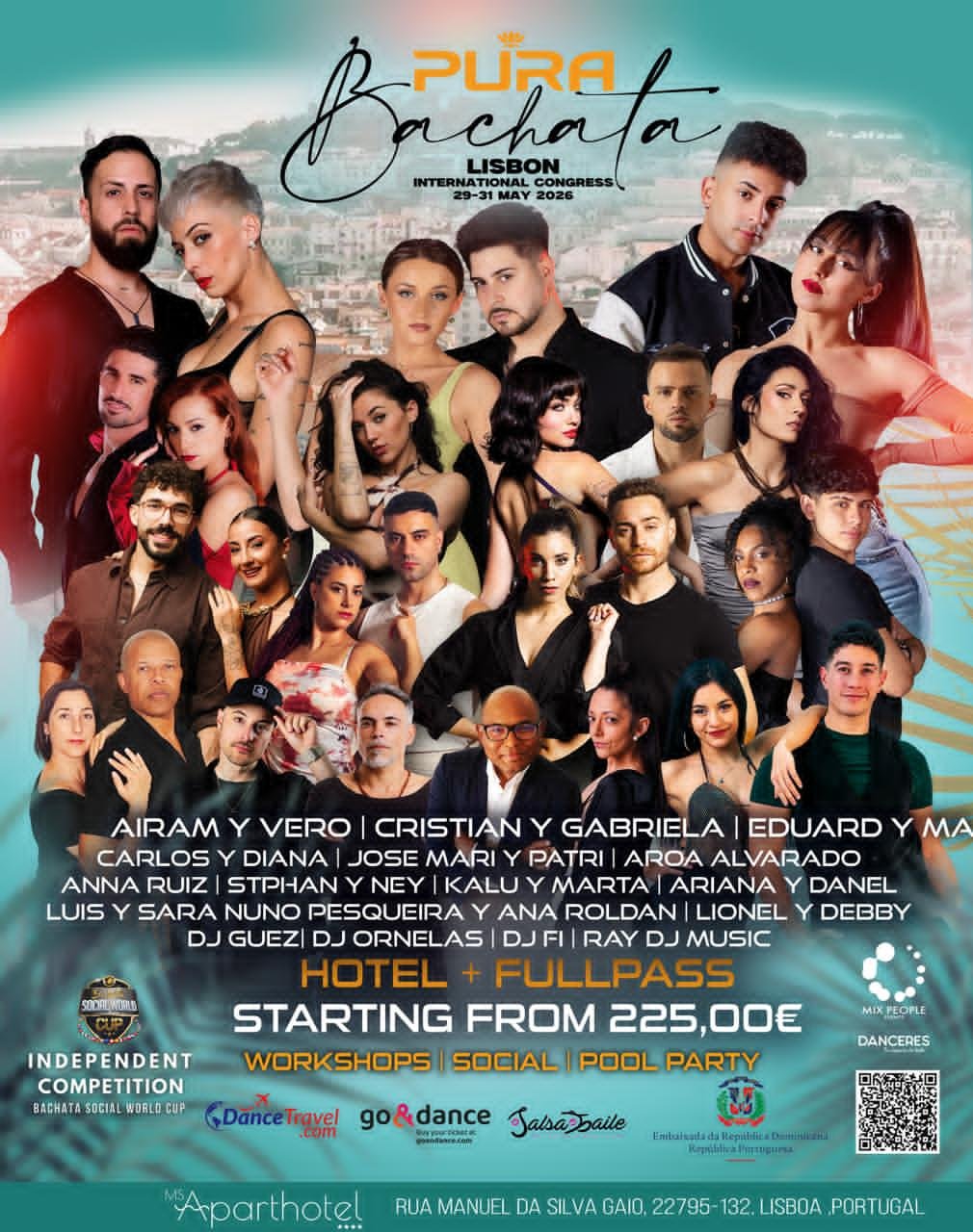PURA BACHATA LISBON flyer