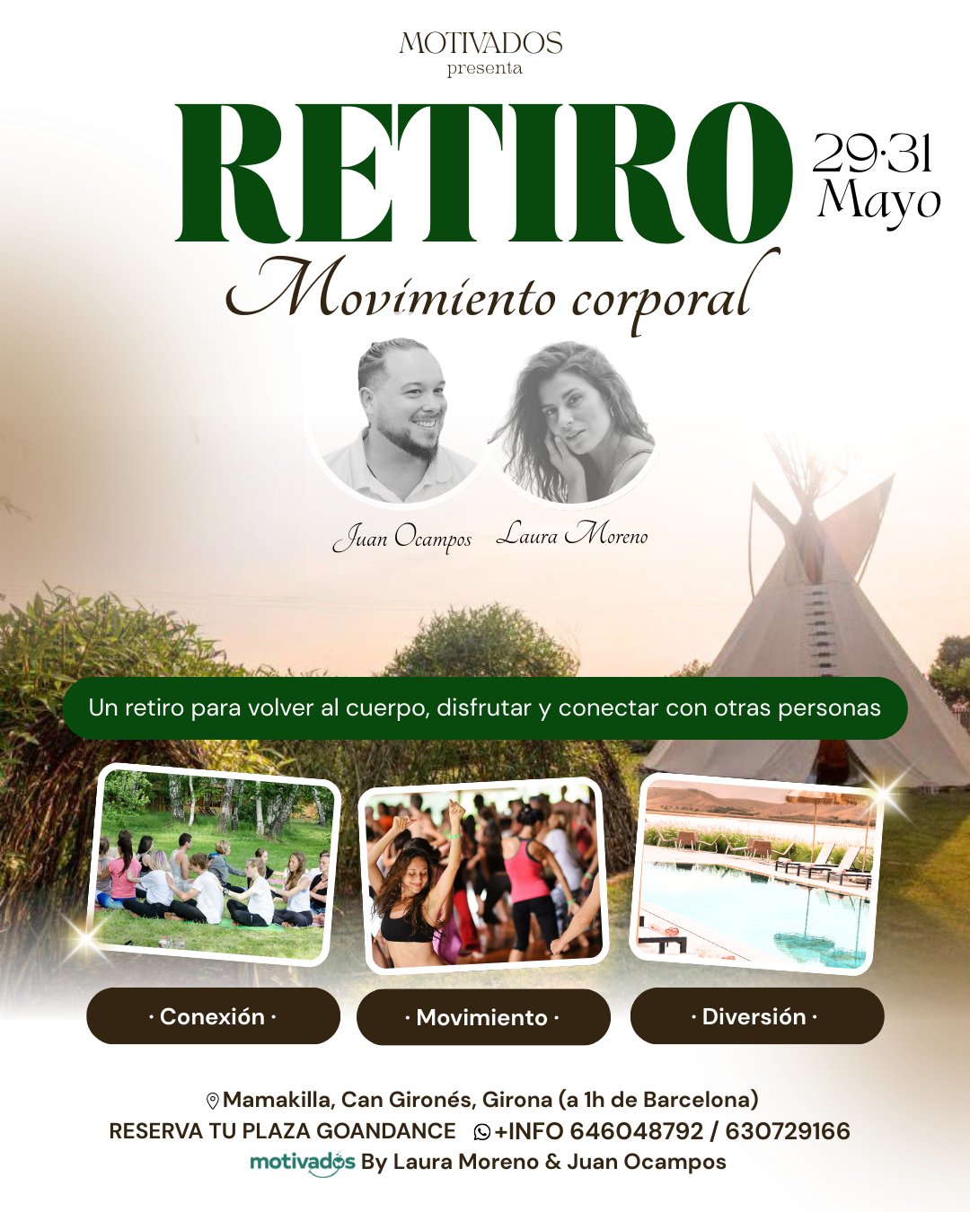 RETIRO MOTIVADOS flyer