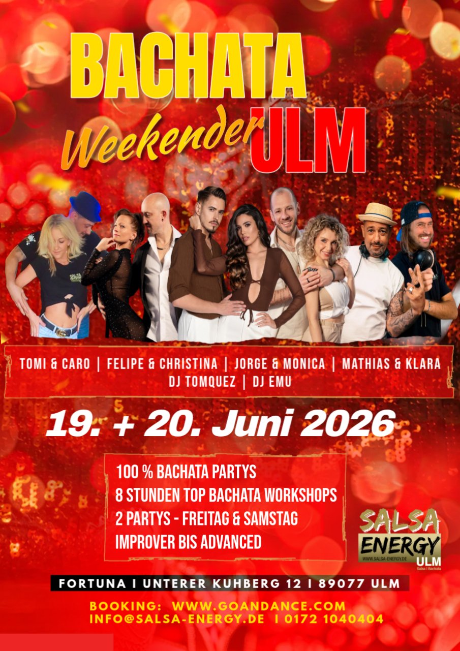 BACHATA Weekender ULM flyer