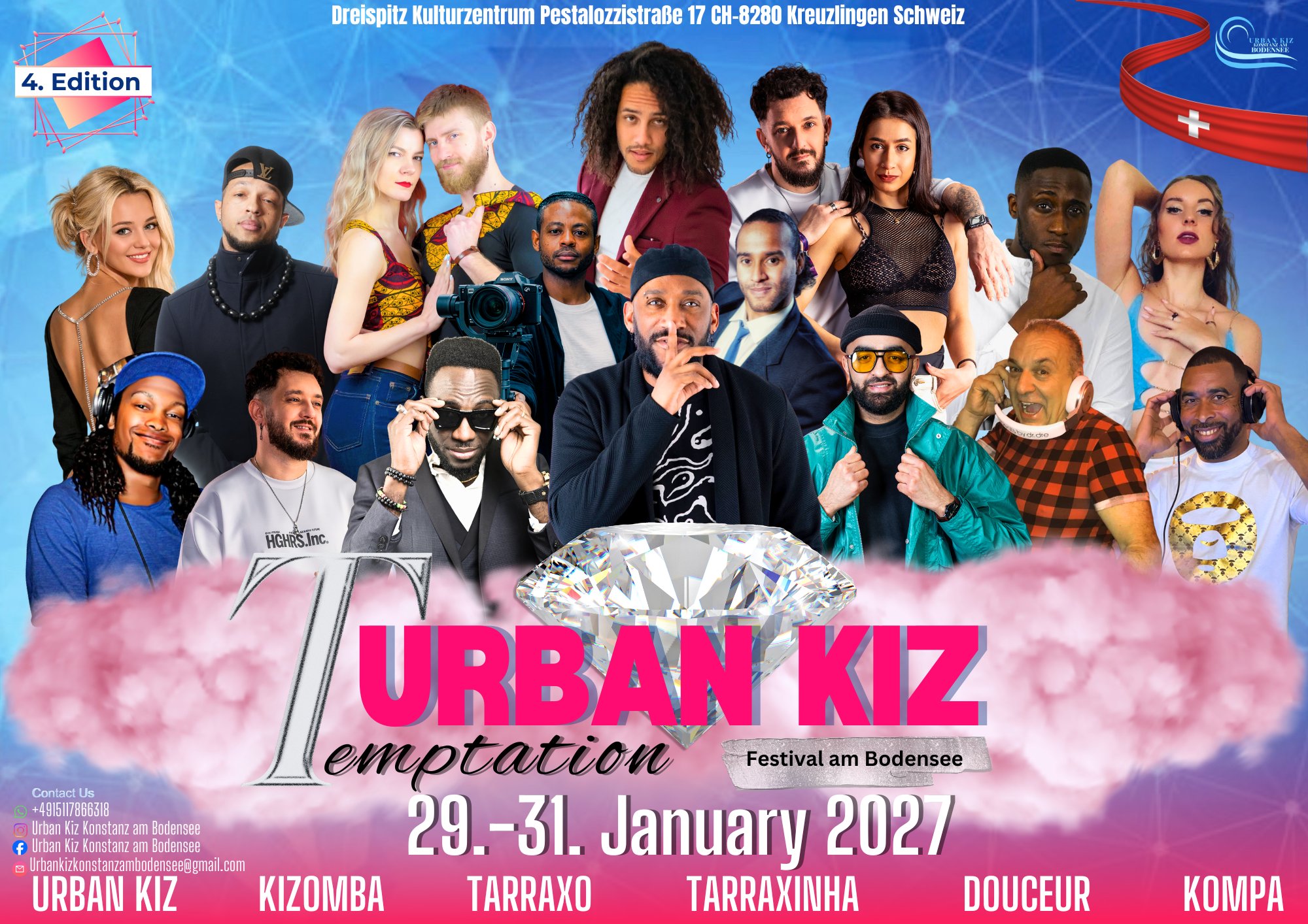 URBAN KIZ TEMPTATION FESTIVAL AM BODENSEE 4.EDITION flyer