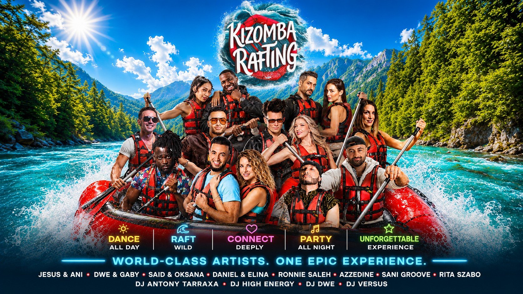 Kizomba Rafting 2027 - The world’s only Kizomba & Rafting experience flyer