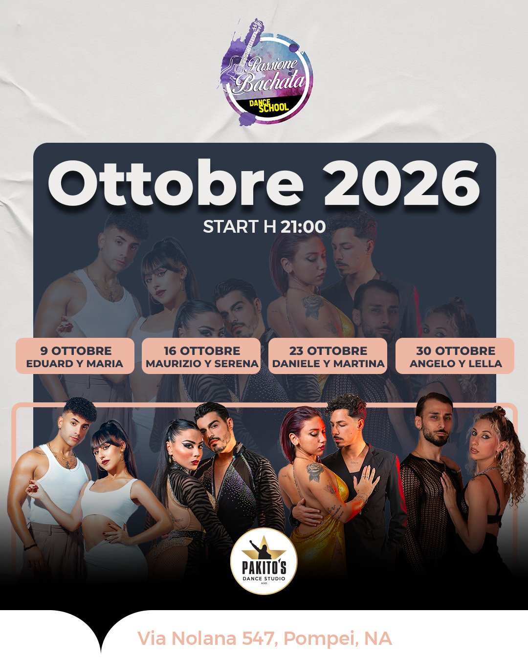 PASSIONE BACHATA DANCE SCHOOL flyer