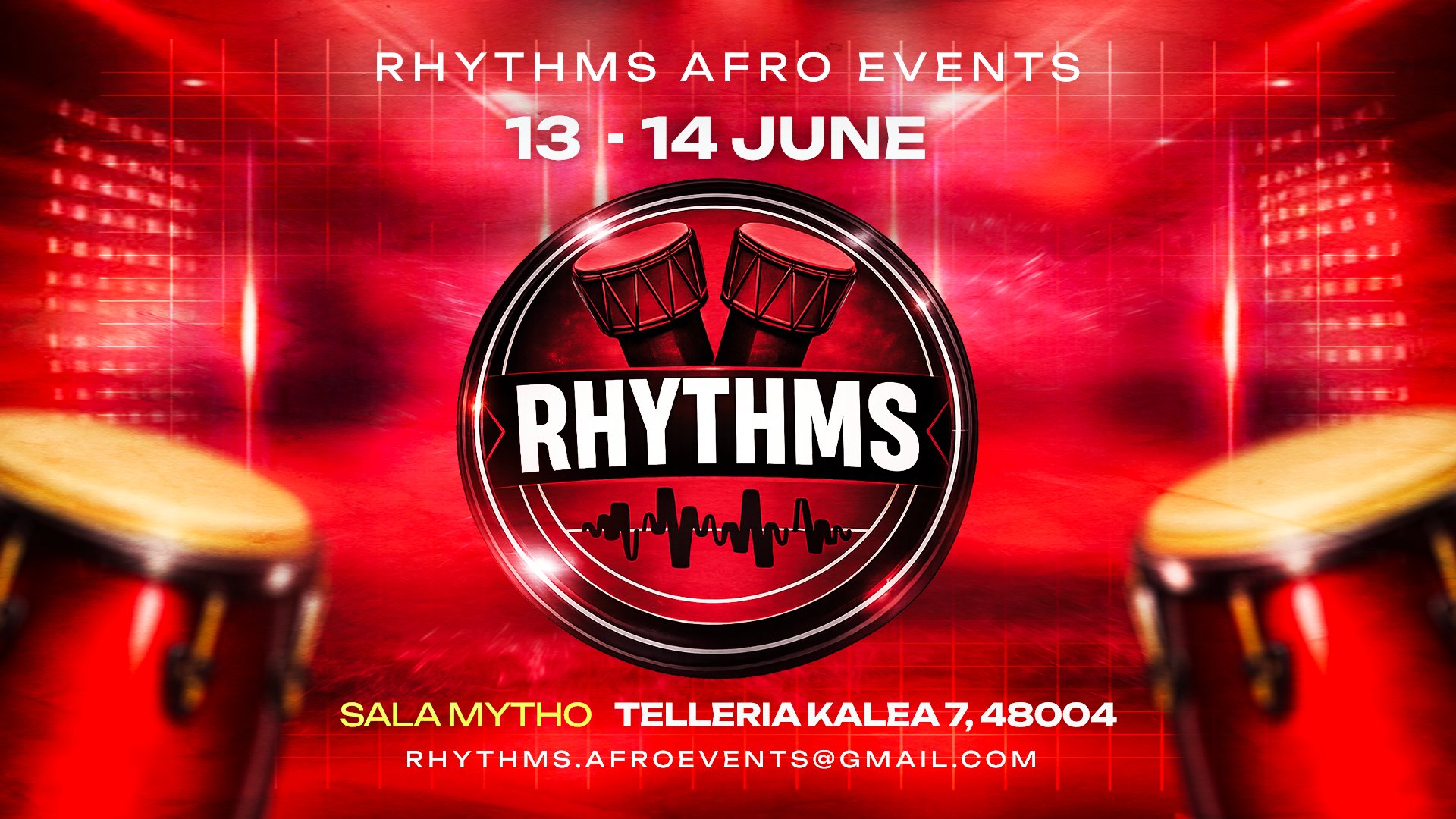RHYTHMS AFRO EVENTS flyer