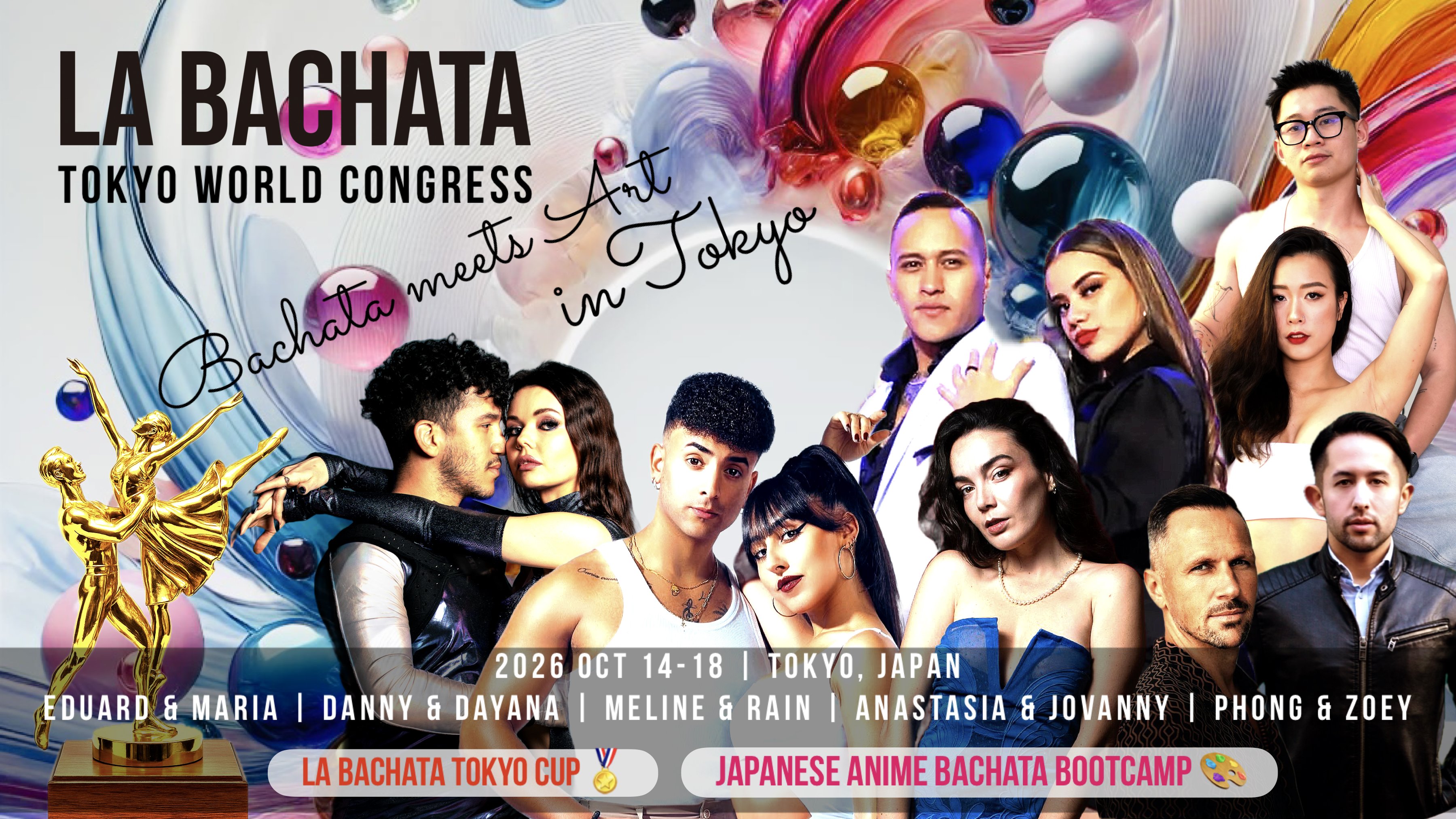 La Bachata Tokyo World Congress 2026 flyer
