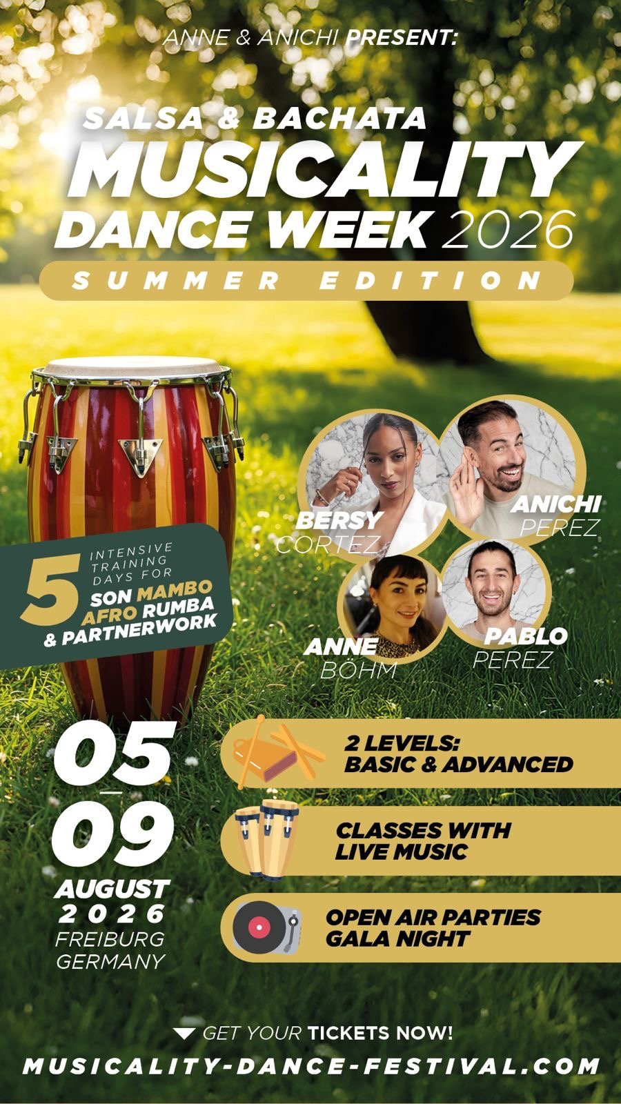 Musicality Summer Dance Week 2026 flyer