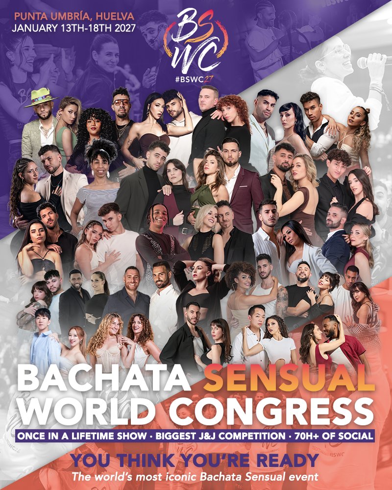 Bachata Sensual World Congress 2027 (BSWC) flyer