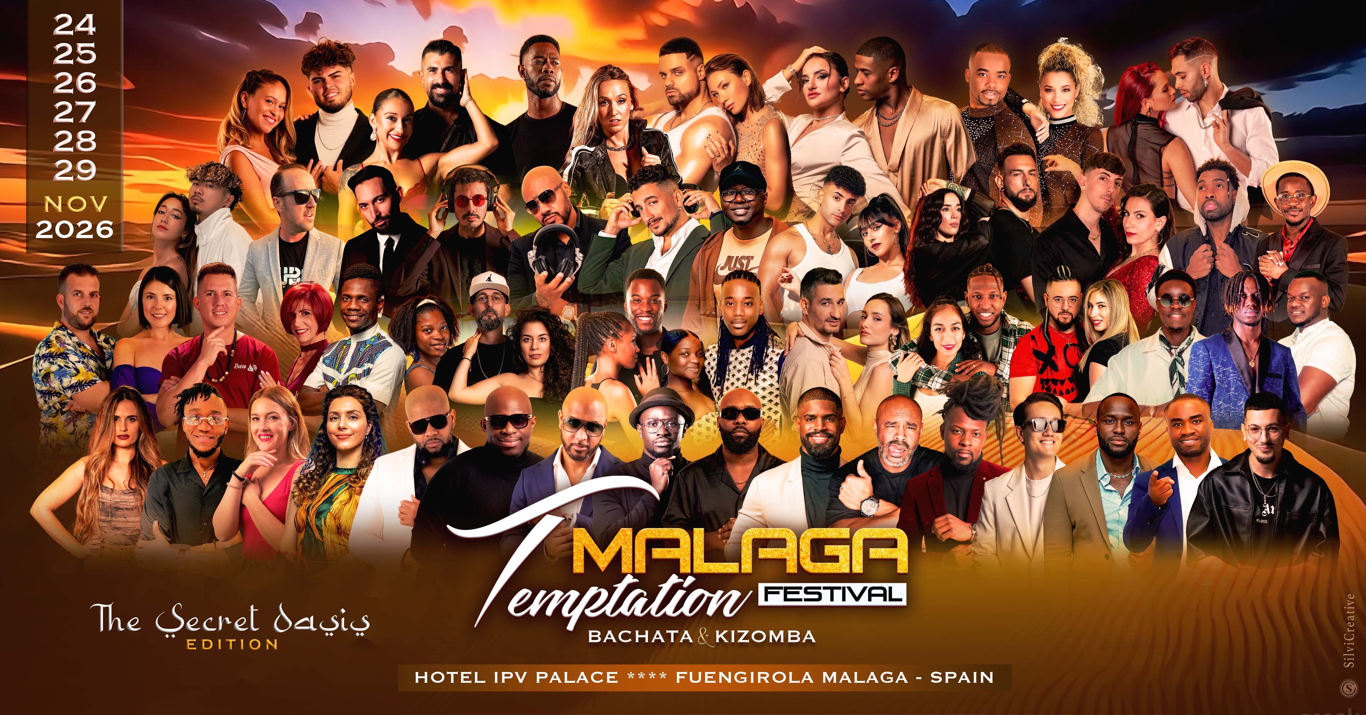 Malaga Temptation Festival 2026 ( The Secret Oasis) flyer