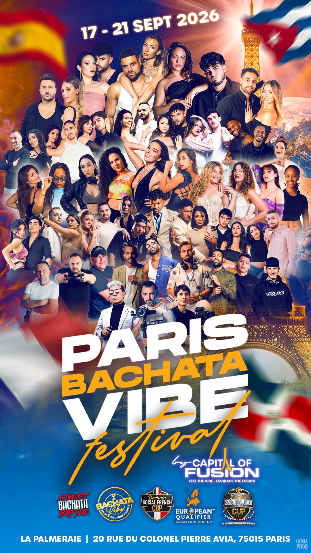 Paris Bachata Vibe Festival 2026 flyer
