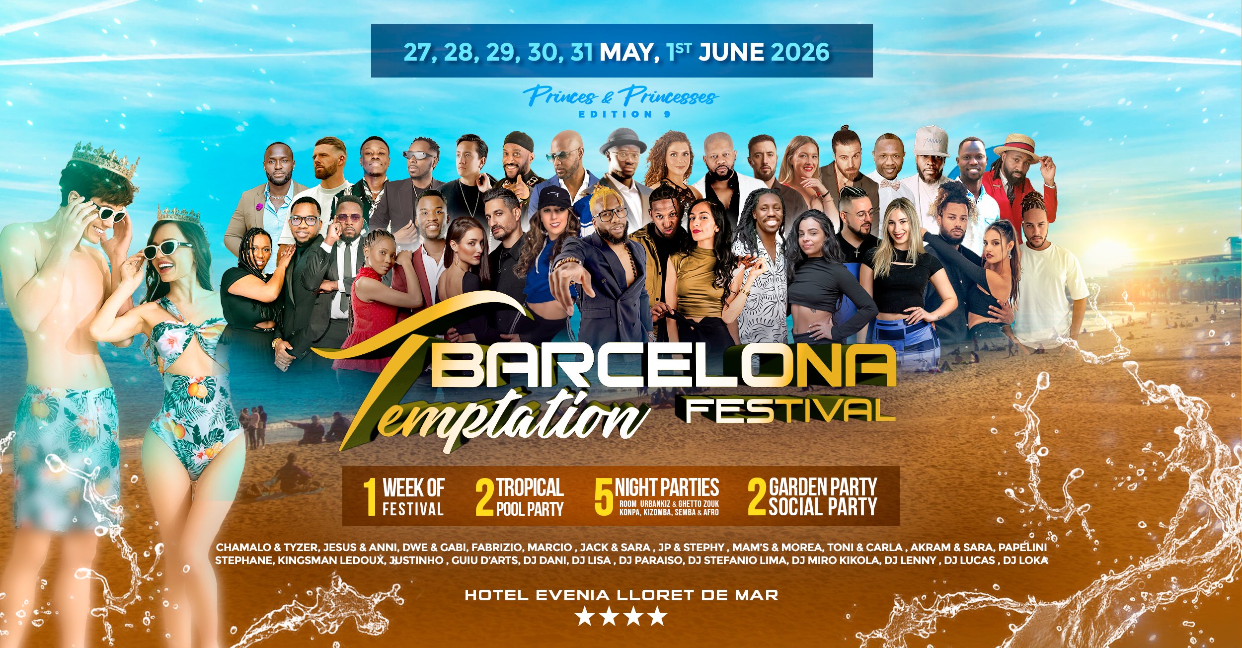 Barcelona Temptation Festival 2026 ( Princess & Princesses Edition) flyer