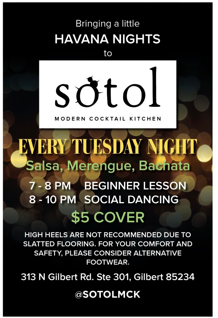 Havana Nights at Sotol flyer