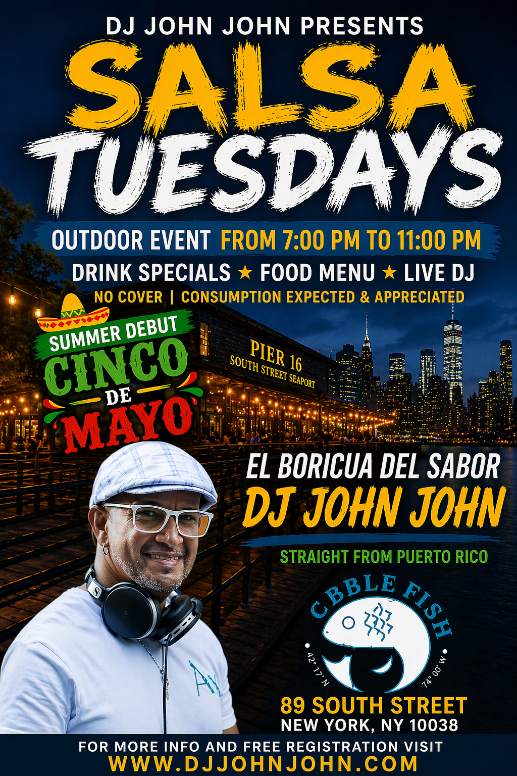 SALSA Tuesdays at Cobble Fish flyer