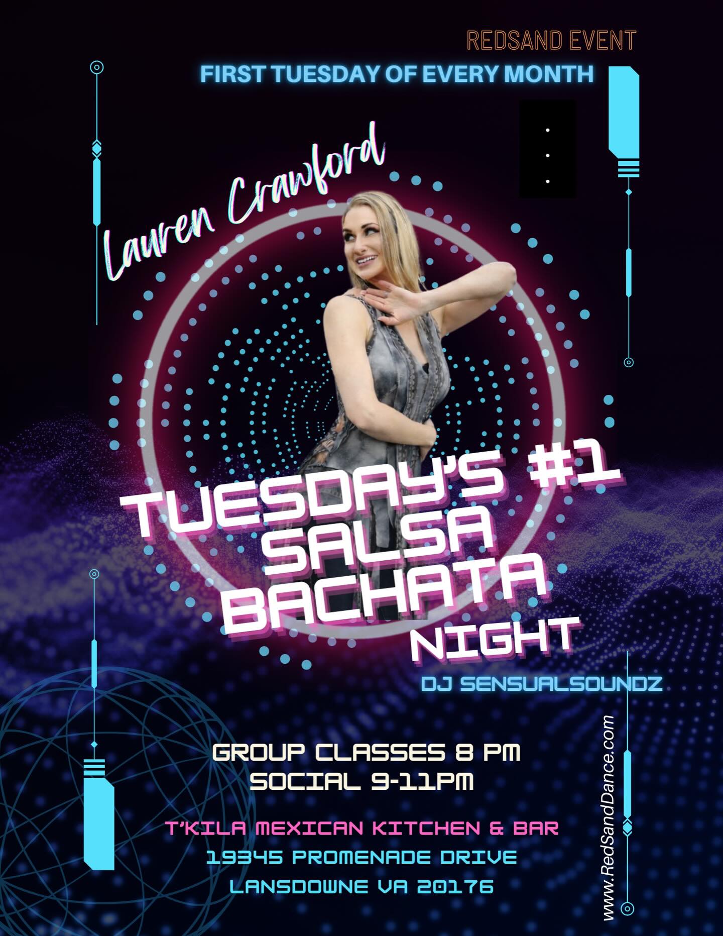 Tuesday’s #1 SALSA & BACHATA night! flyer
