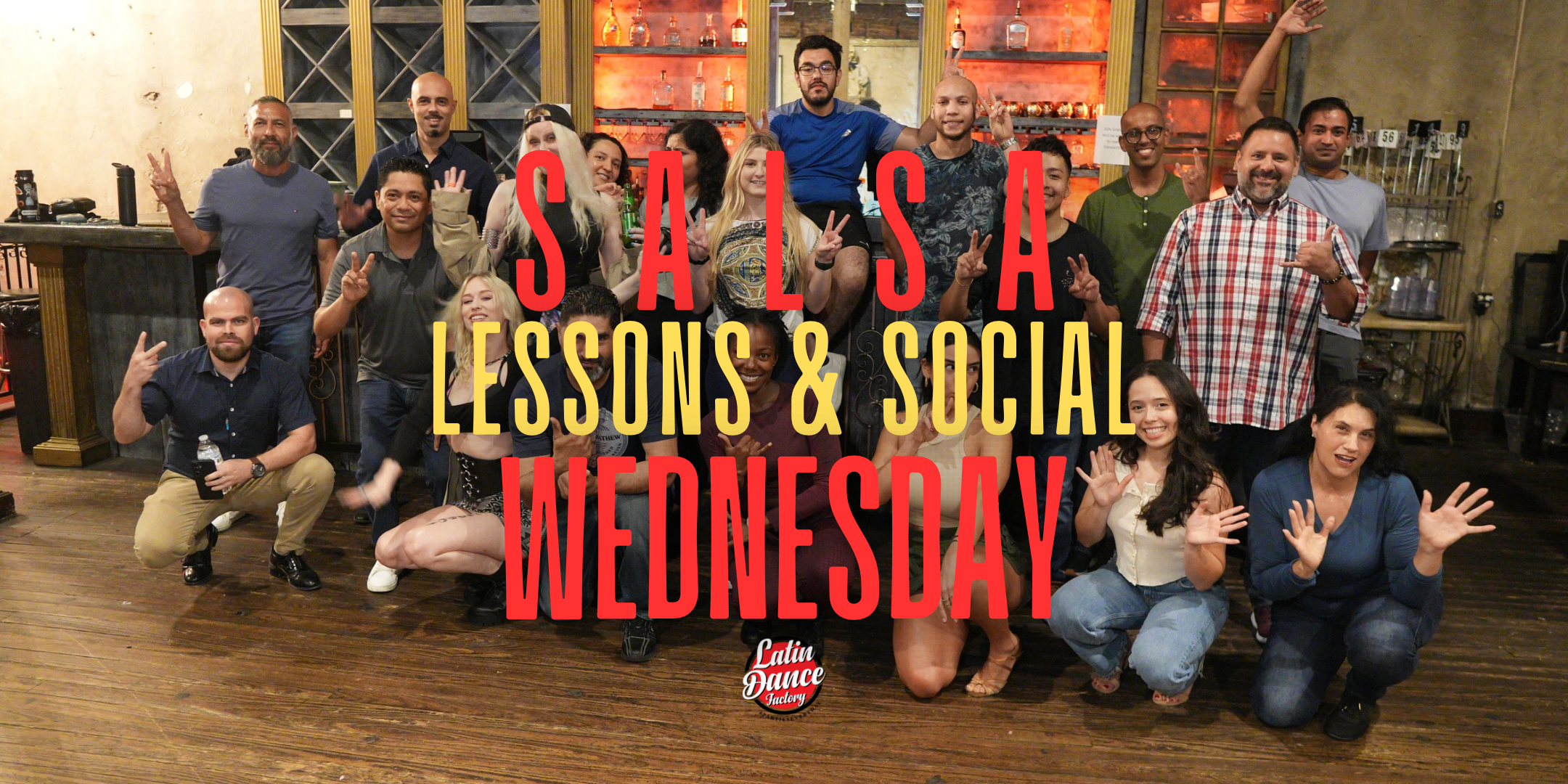 Salsa Bachata Wednesday – Classes & Social in Houston! flyer