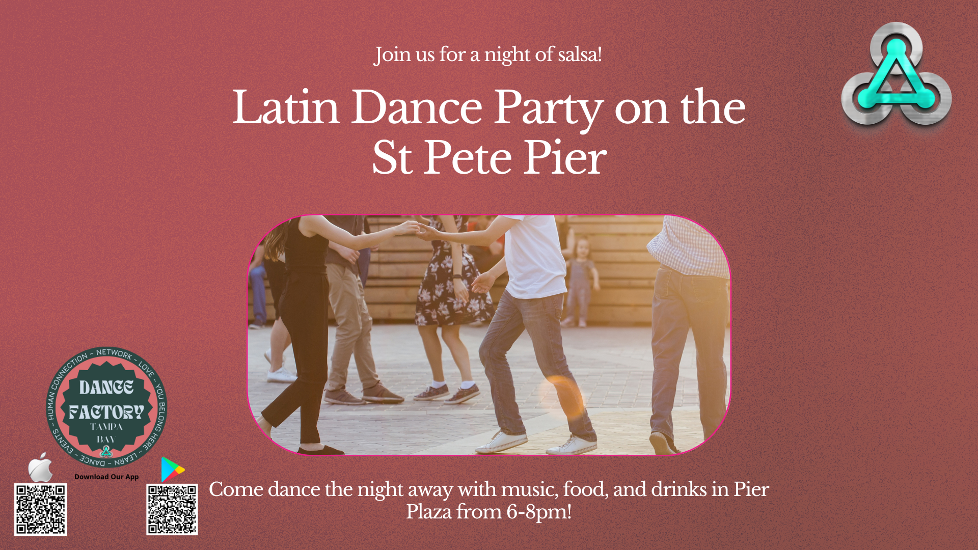 Latin Dance Class & St Pete Pier Salsa Dance Party! flyer