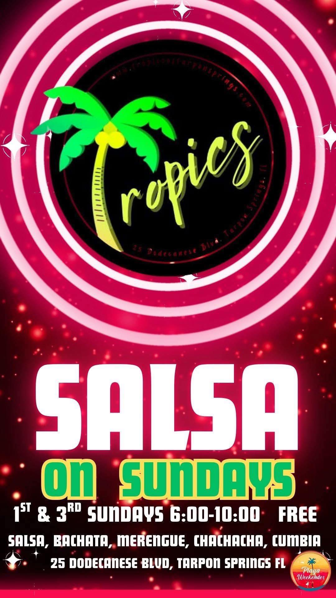 Salsa on Sundays flyer