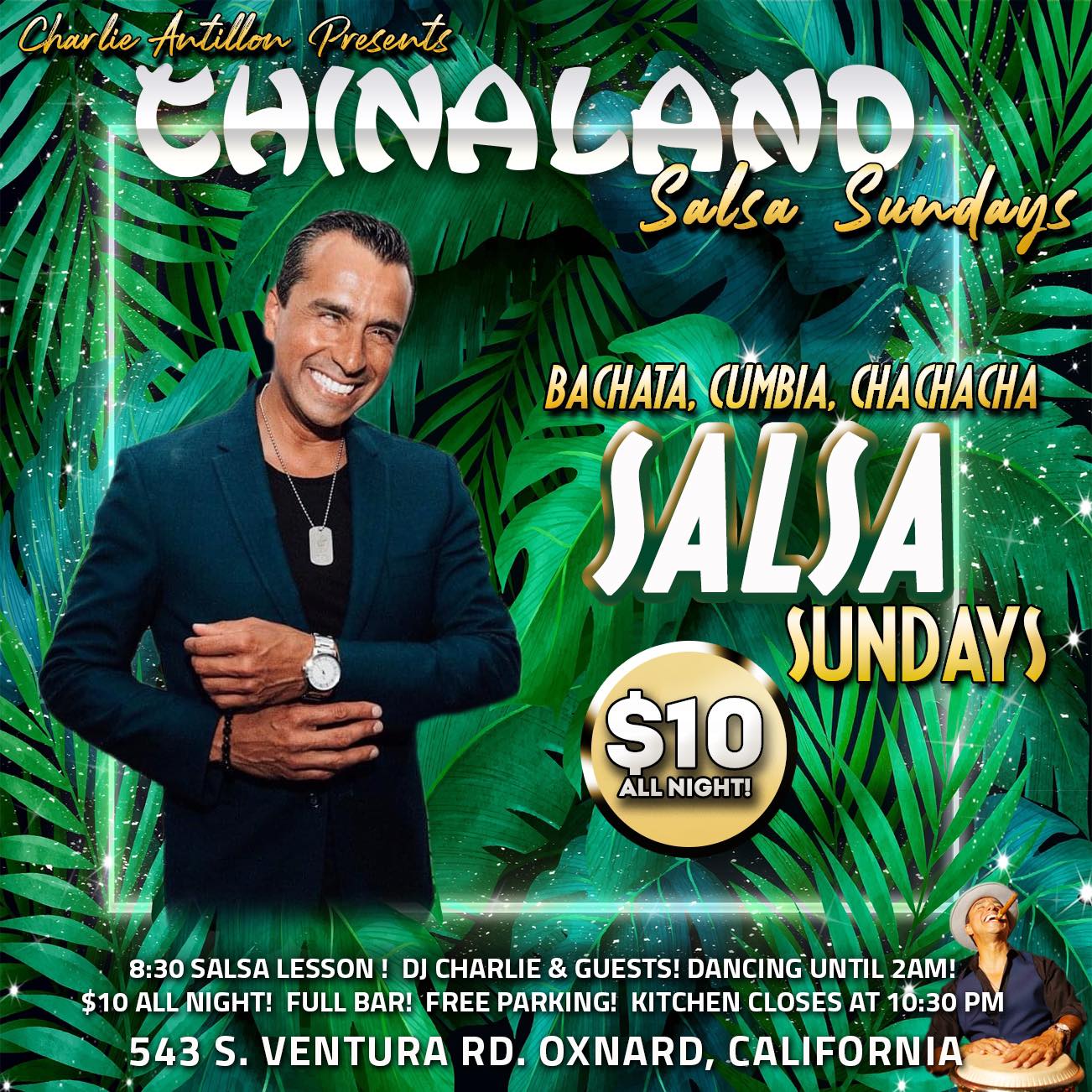 Salsa Sundays at Chinaland flyer