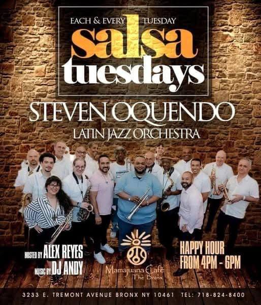 Salsa Tuesday at Mamajuana Cafe flyer