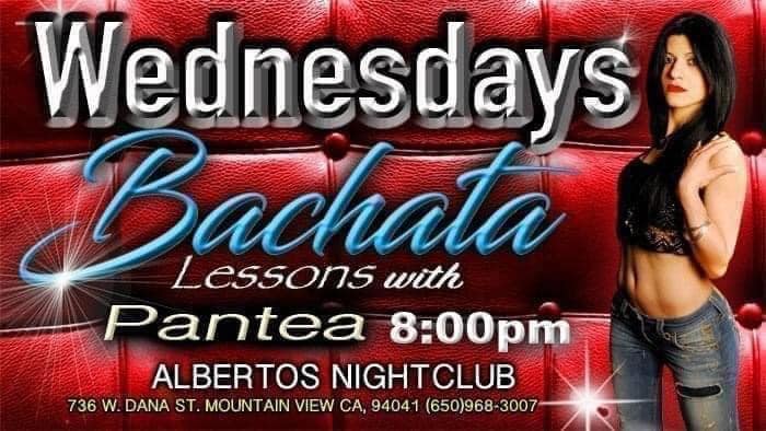 Salsa Bachata Wednesdays at Albertos flyer