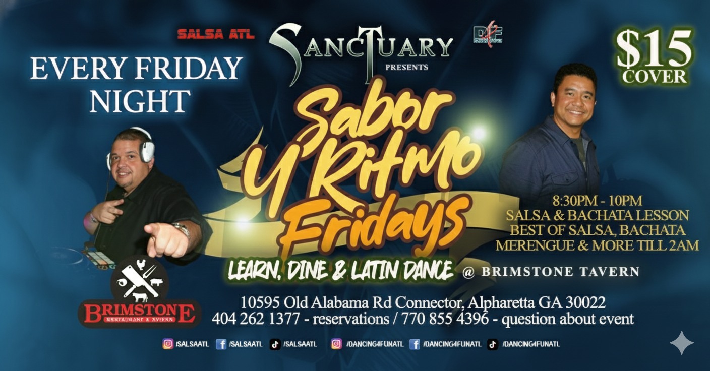 Tropical Latin Night Atlanta flyer