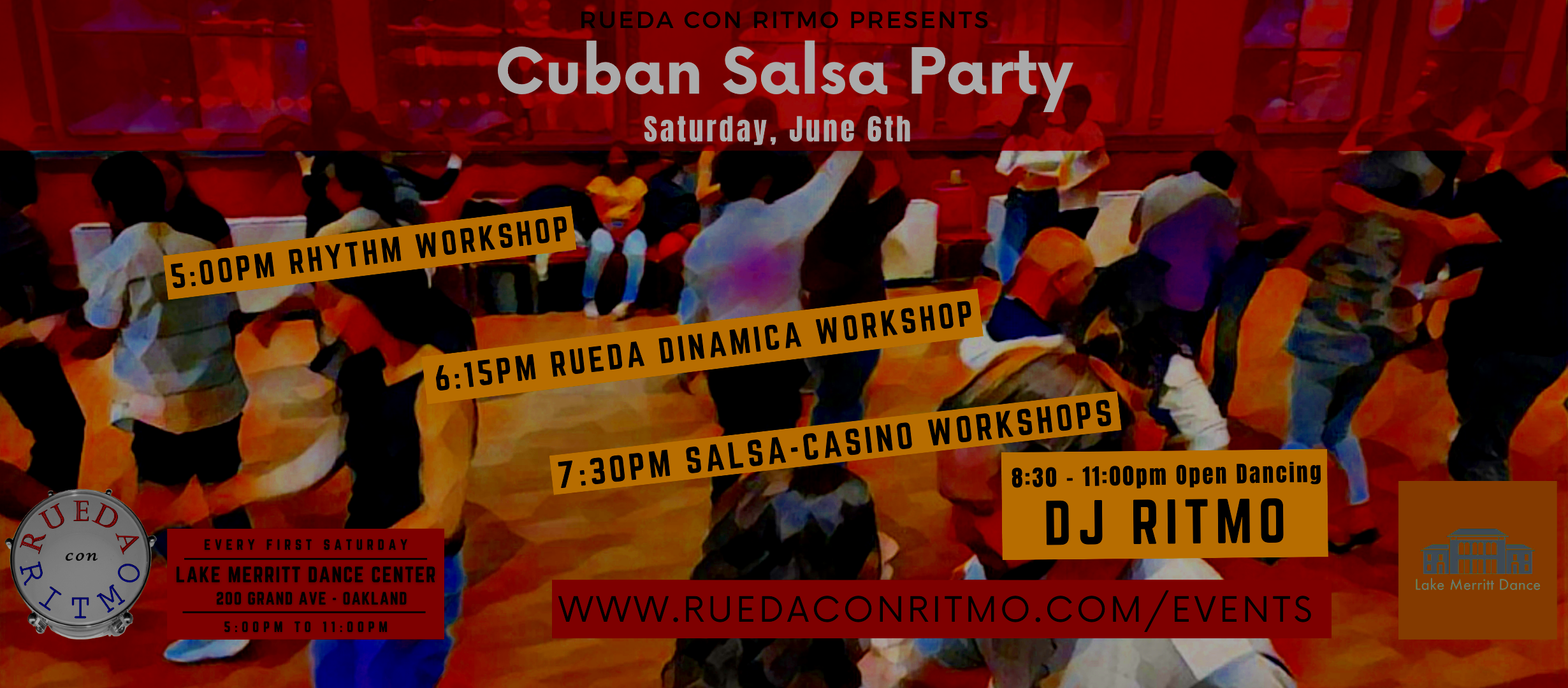 Cuban Salsa Party & Special Workshops — Rueda Con Ritmo flyer