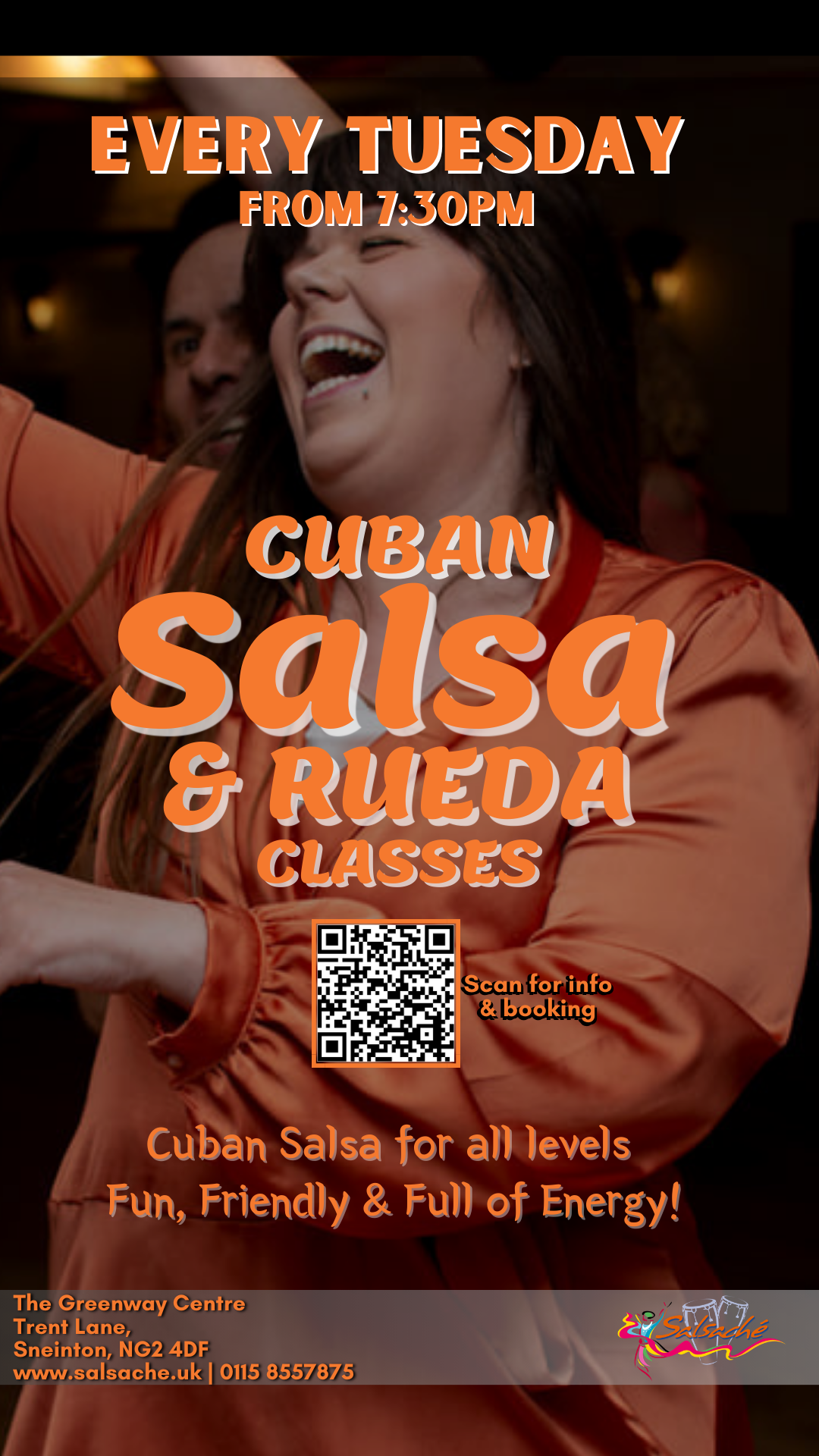 Cuban Salsa & Rueda | Beginners Welcome | Every Tuesday | Nottingham flyer