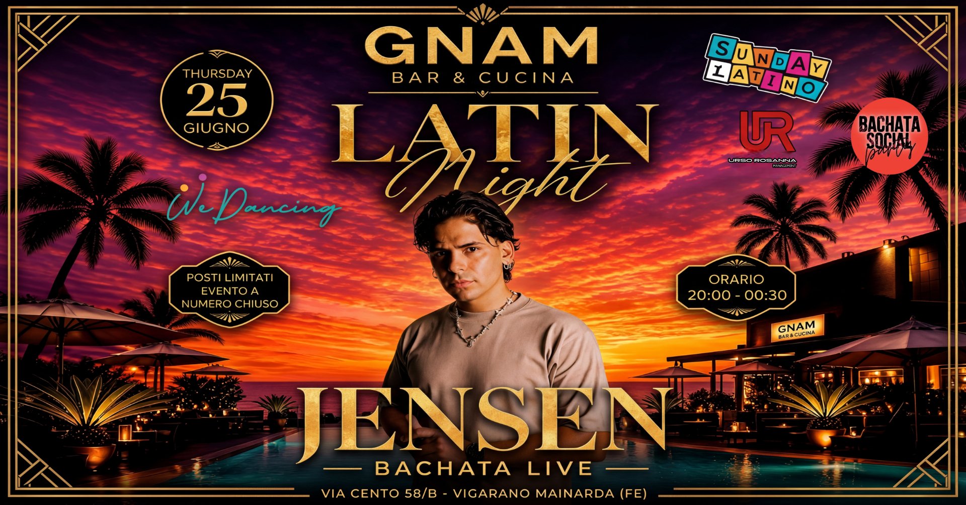 LATIN NIGHT | JENSEN BACHATA LIVE flyer
