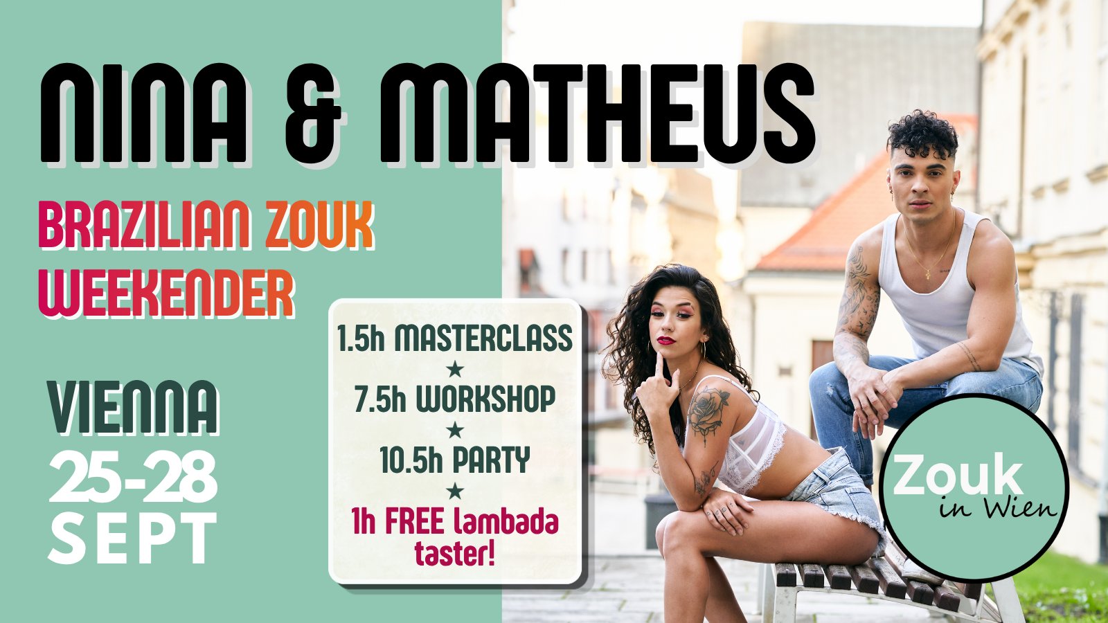 Nina & Matheus Brazilian Zouk Weekender flyer