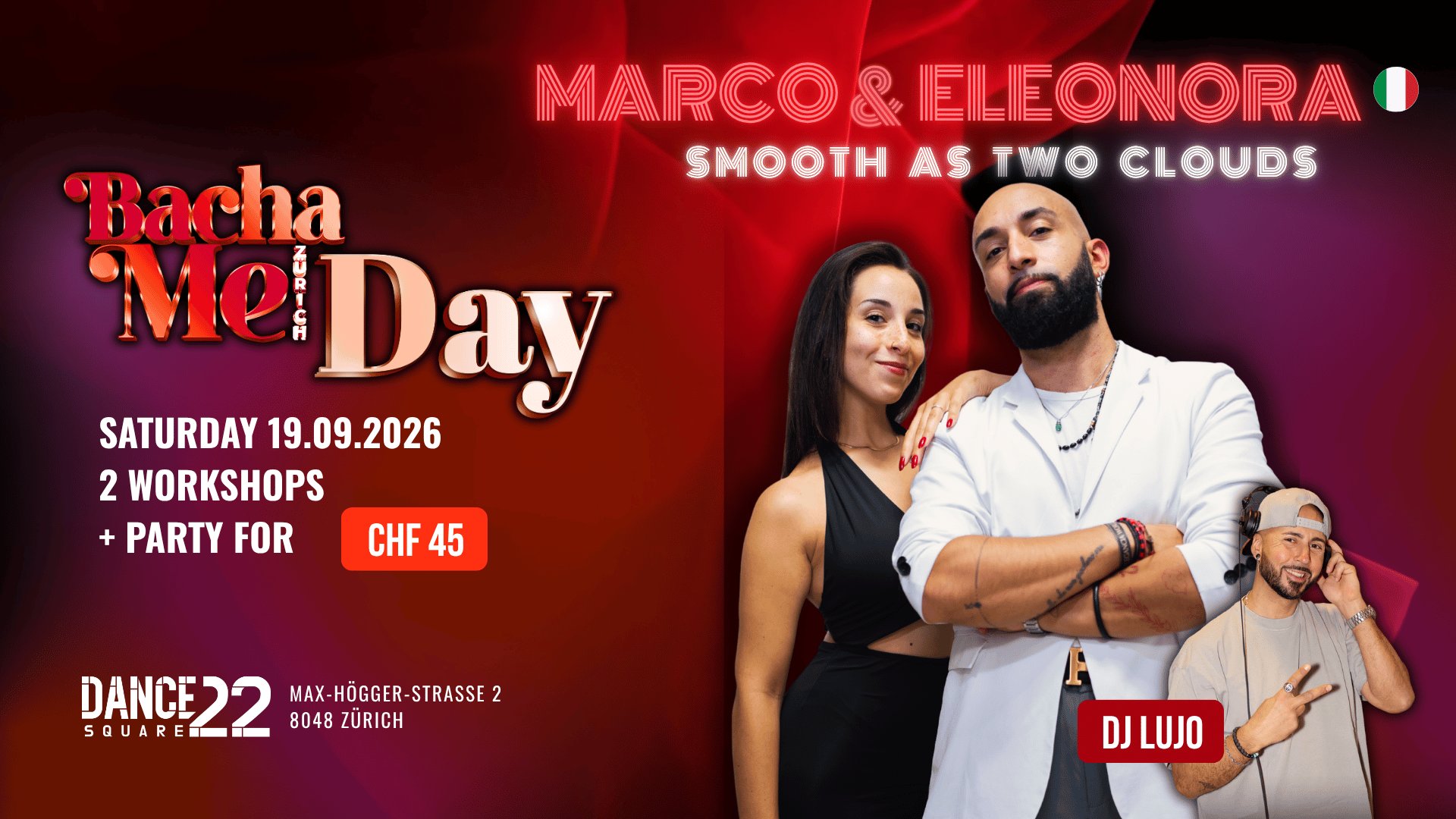 BachaMe Day - Smooth as two clouds flyer
