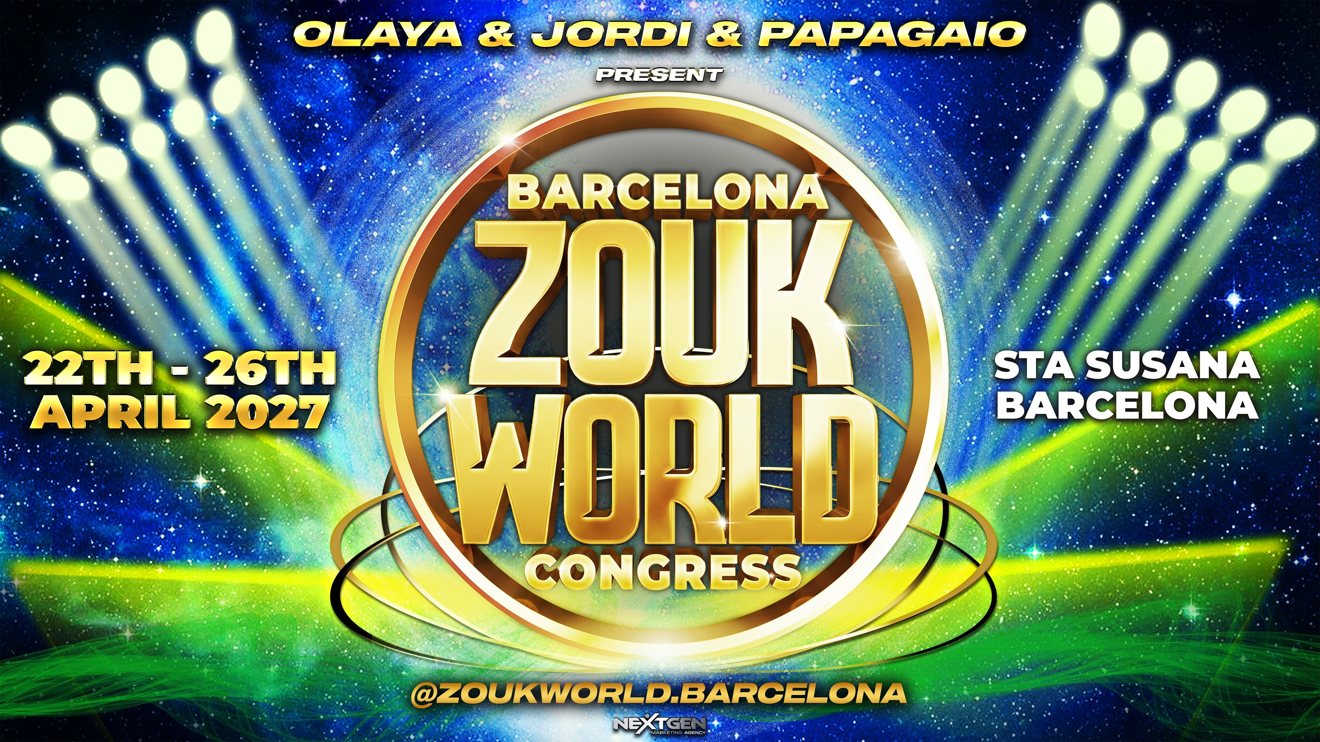 Zouk World Barcelona Congress 2027 flyer