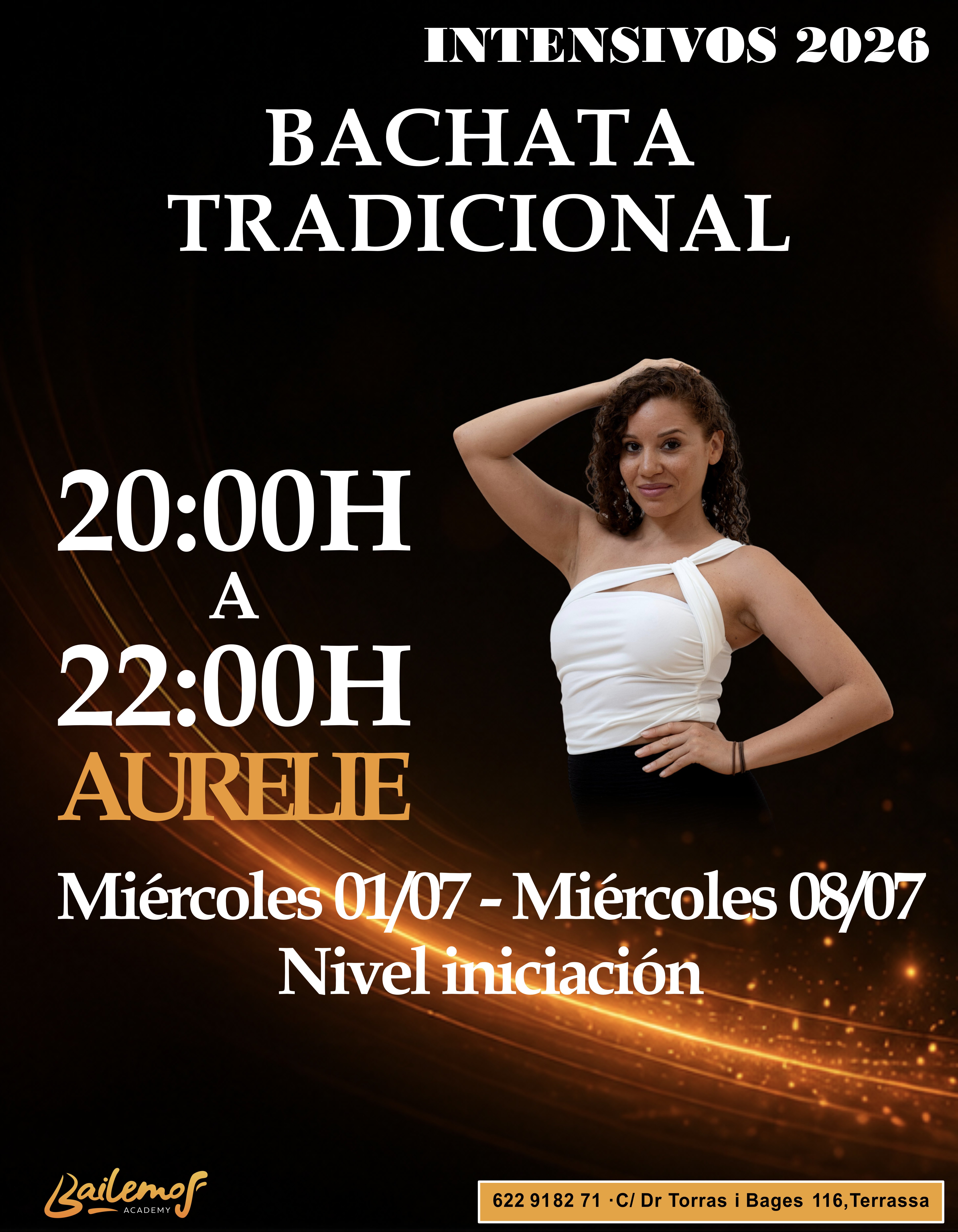 Bachata Tradicional - Aurelie (Intensivo verano) 2026 flyer
