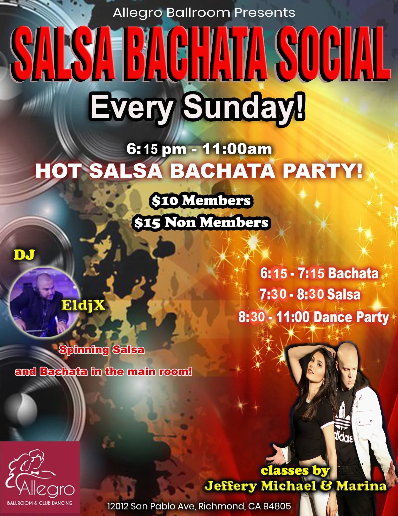 Salsa Bachata Social at Allegro flyer