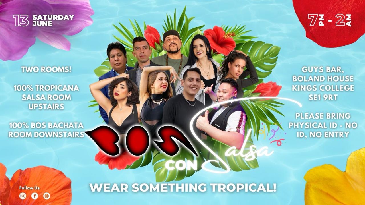 BOS con SALSA! 2 Floors - GUYS BAR flyer