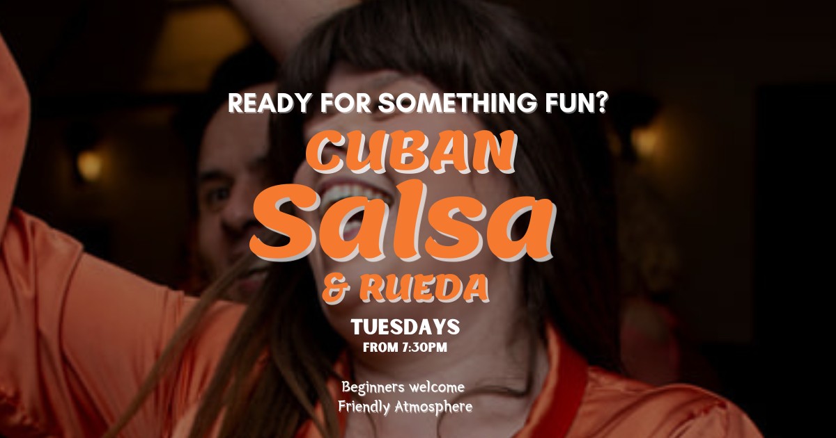 Cuban Salsa & Rueda Classes in Nottingham ★ Fun, Friendly & Open to Beginners ★ Every Tuesday flyer
