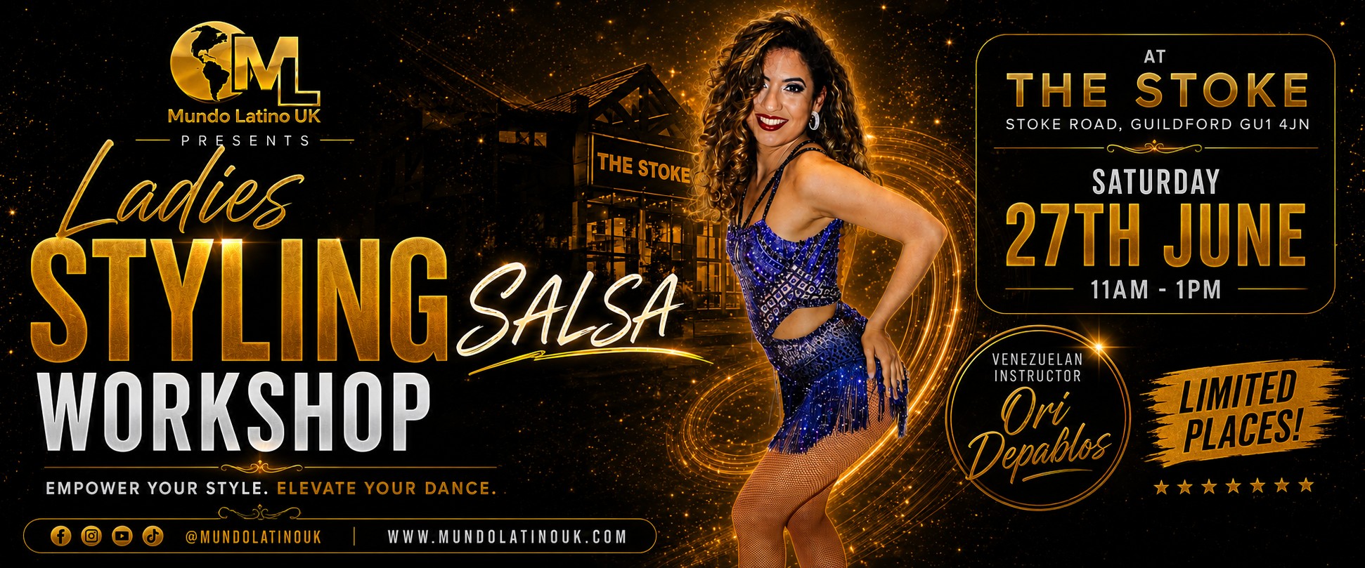 Ladies Salsa Styling Workshop – Guildford flyer