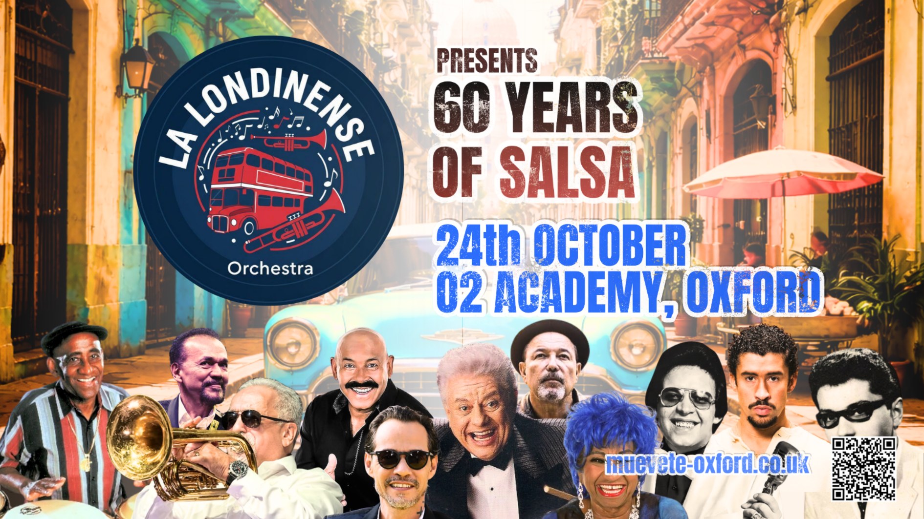 La Londinense Orchestra presents: 60 years of salsa @ The O2 Academy, Oxford flyer