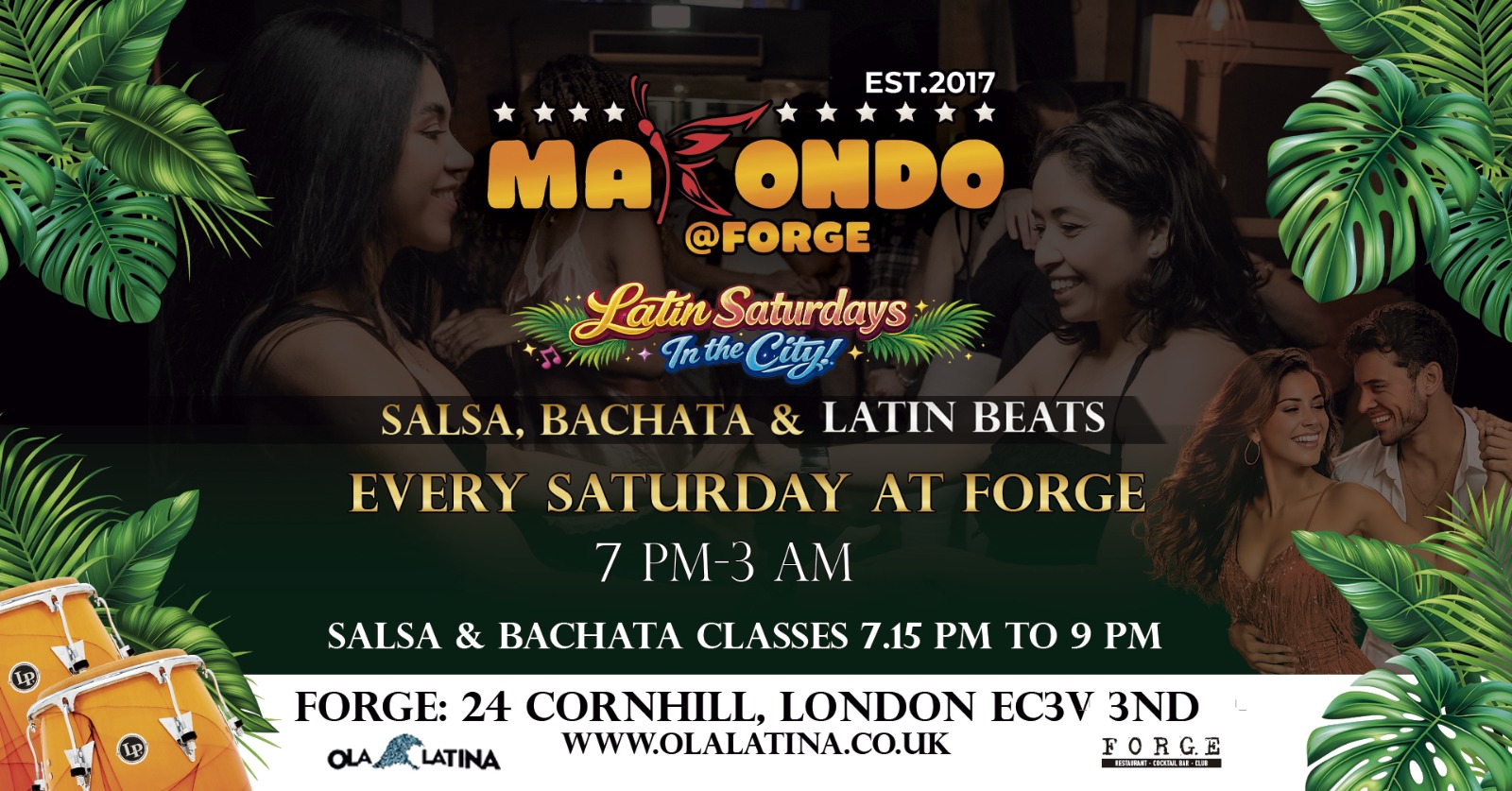 'MAKONDO' LATIN SATURDAYS IN THE CITY! EVERY SATURDAY 7 PM TO 3 AM flyer