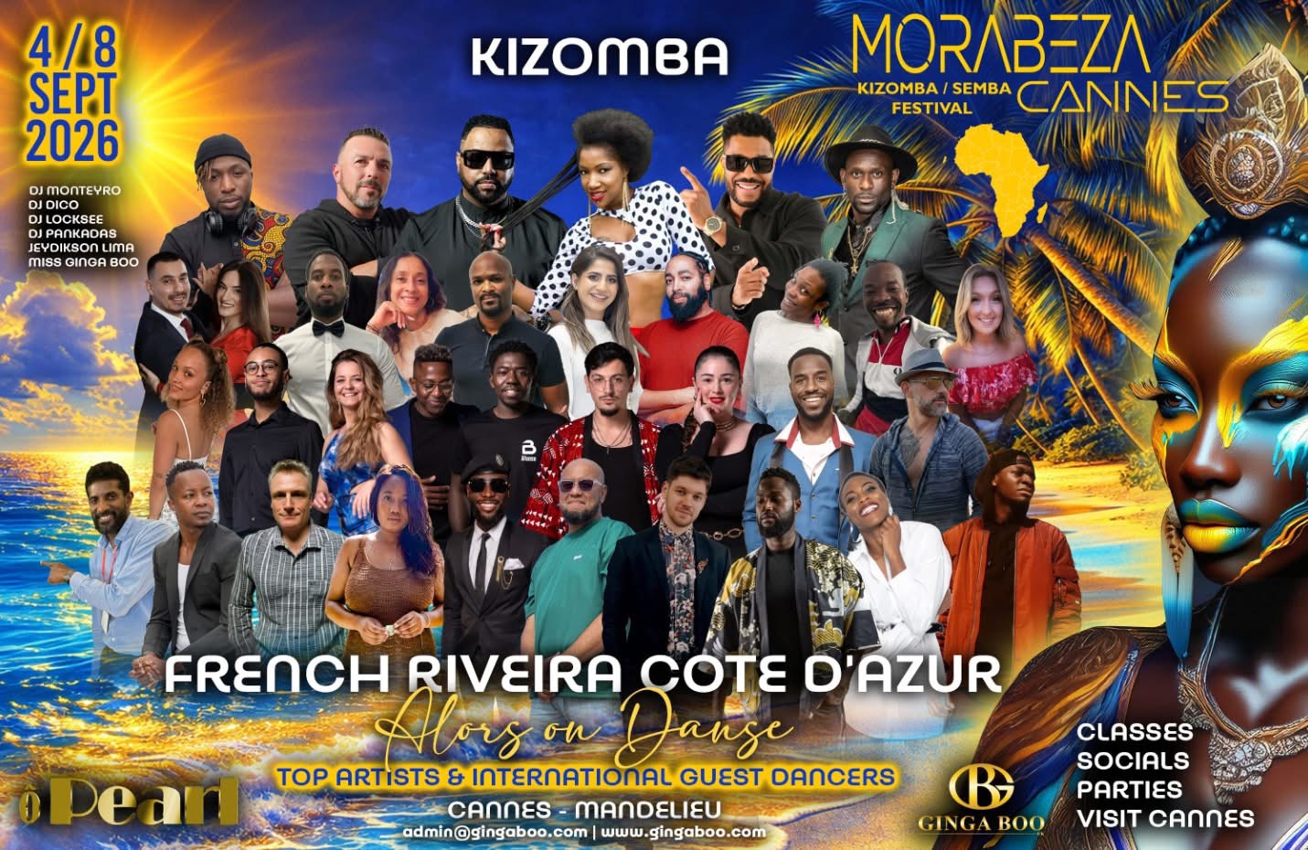 Morabeza Cannes Kizomba Festival ☀️French Riveira Cote D'azur 4th-8th Sept 2026☀️ flyer