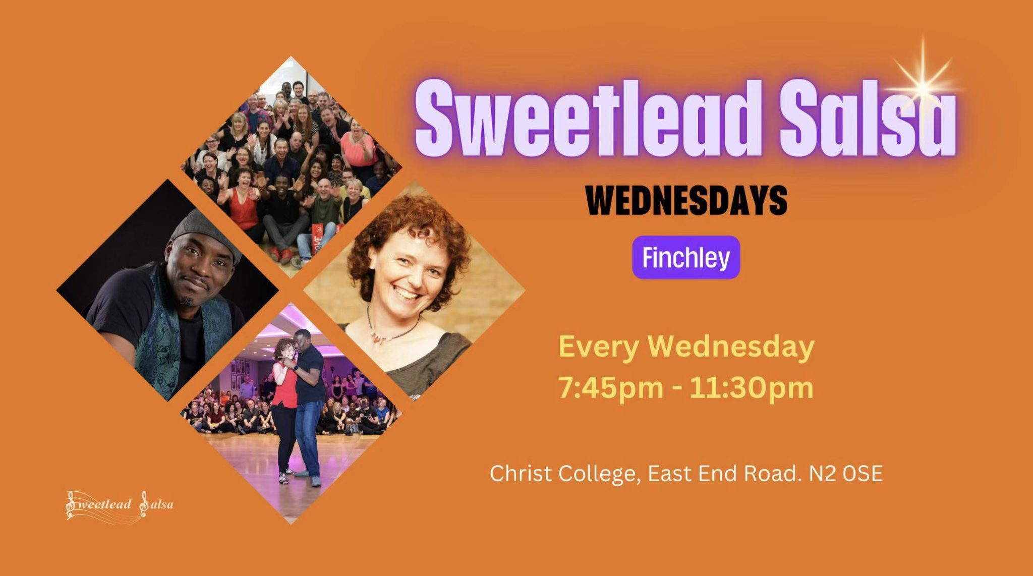 Sweetlead Salsa Wednesdays Finchley flyer